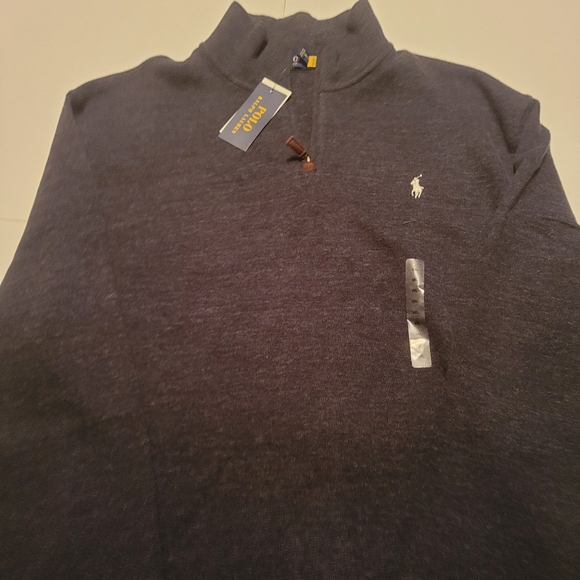 Polo Ralph Lauren Other - Polo Ralph Lauren Luxury Jersey Quarter-Zip Black